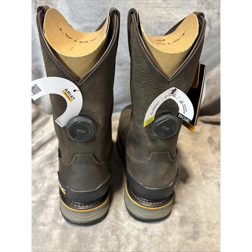 Ariat Stump Jumper WP Composite Toe Pull-On Work Boot 10048061 Men's 8.5 EE wide